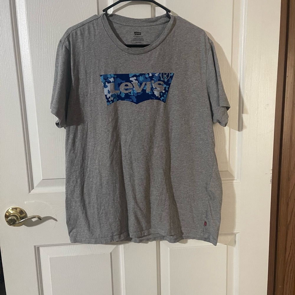 Levi's Blue Logo Gray T-Shirt Size XL Men’s